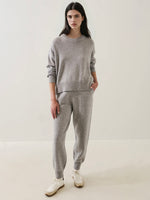 Xfine Merino Cashmere Relaxed Knit in Flannel