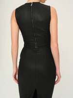 Esme Dress in Black Coated