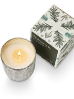 Balsam & Cedar Small Boxed Crackle Glass Candle