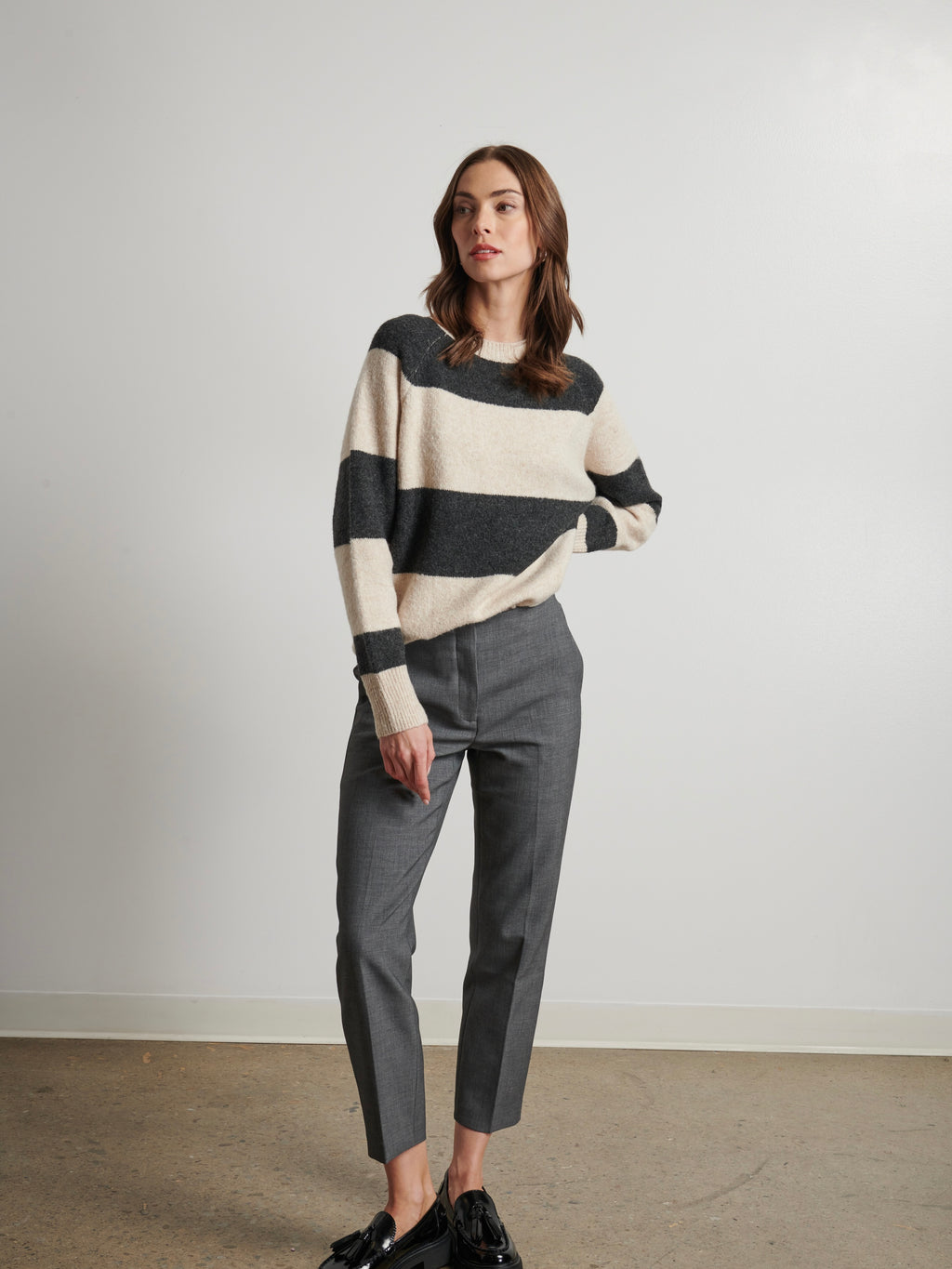 Austin Stripe Crew Knit