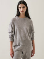 Xfine Merino Cashmere Relaxed Knit in Flannel