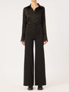 Hepburn Wide Leg in Jet Black