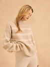 Everett Mock Neck Knit in Wheatberry