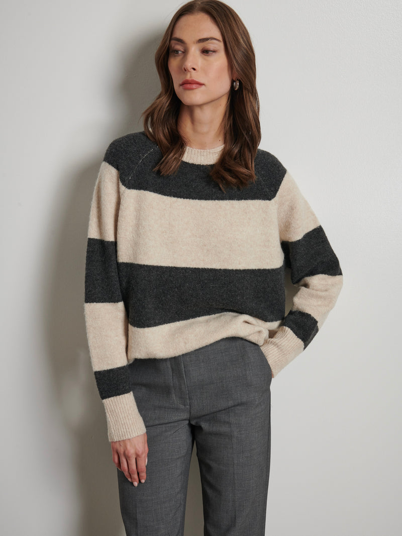 Austin Stripe Crew Knit