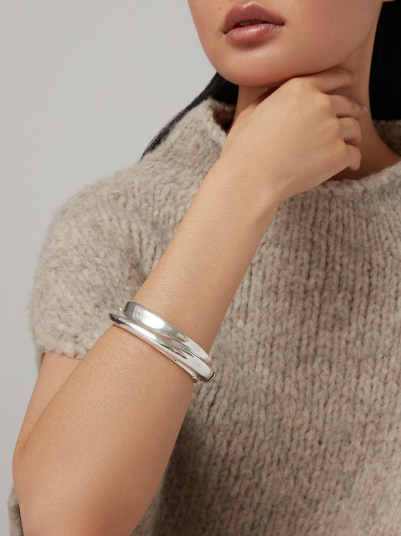 Lennon Bangle in Silver