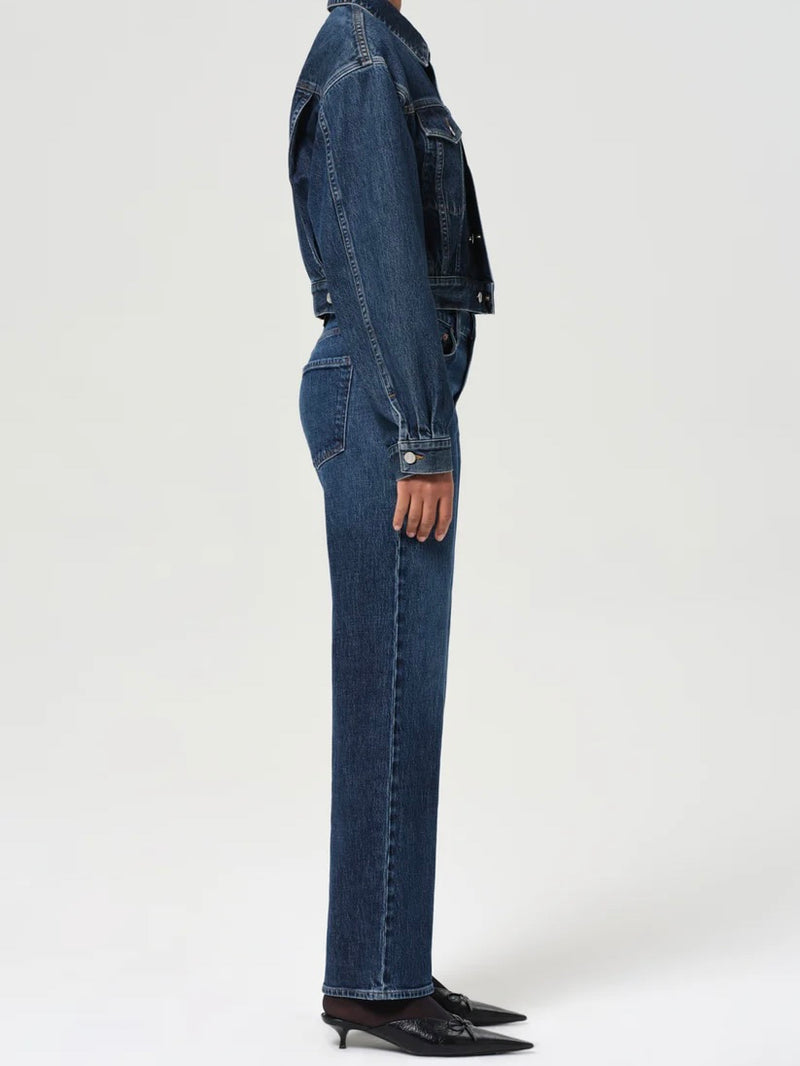 Harper Straight Jean in Echo (Stretch)