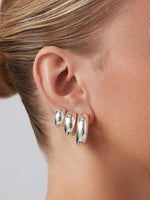 Tome Large Hoops in Silver