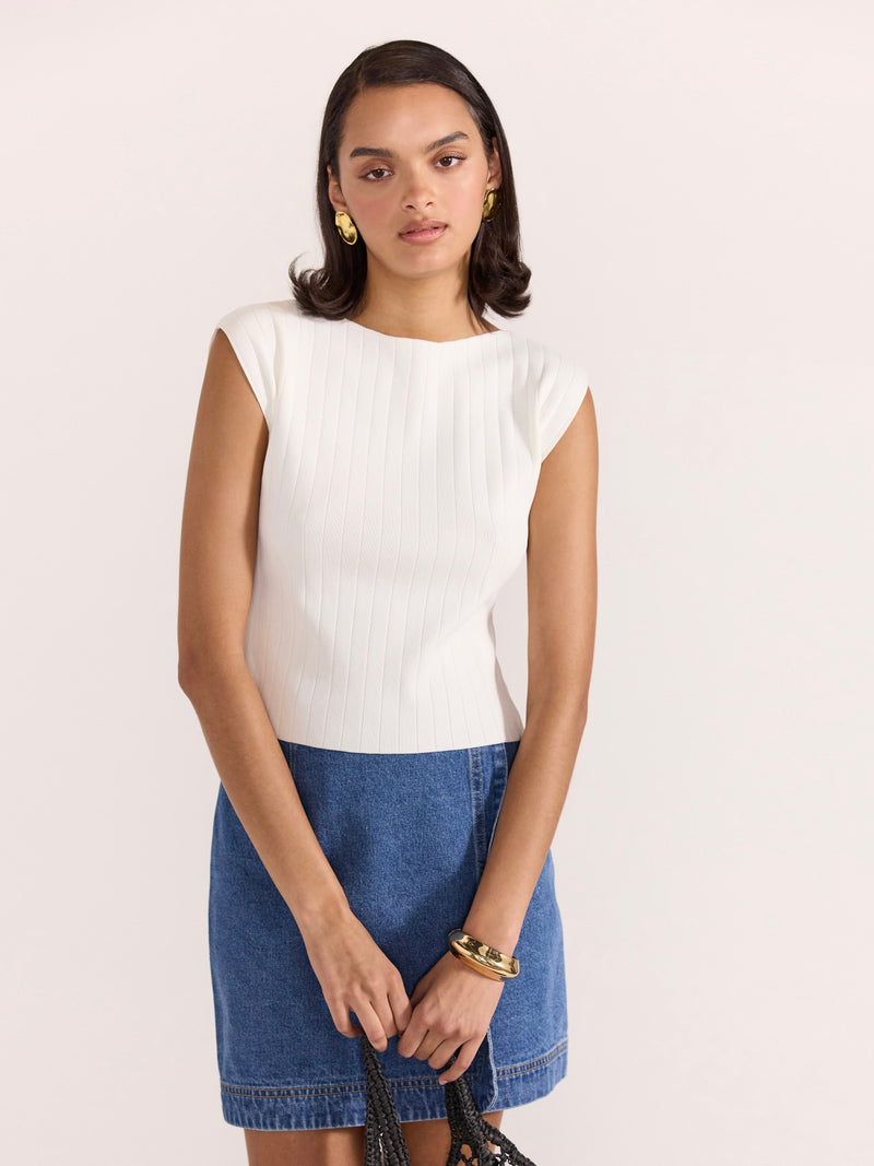 Tate Denim Wrap Skirt