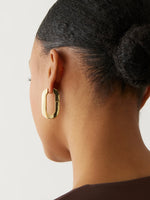 Mega U-Link Earring in Gold