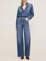 Hepburn Wide Leg in Delray