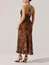 Gaia Dress in Brown Floral