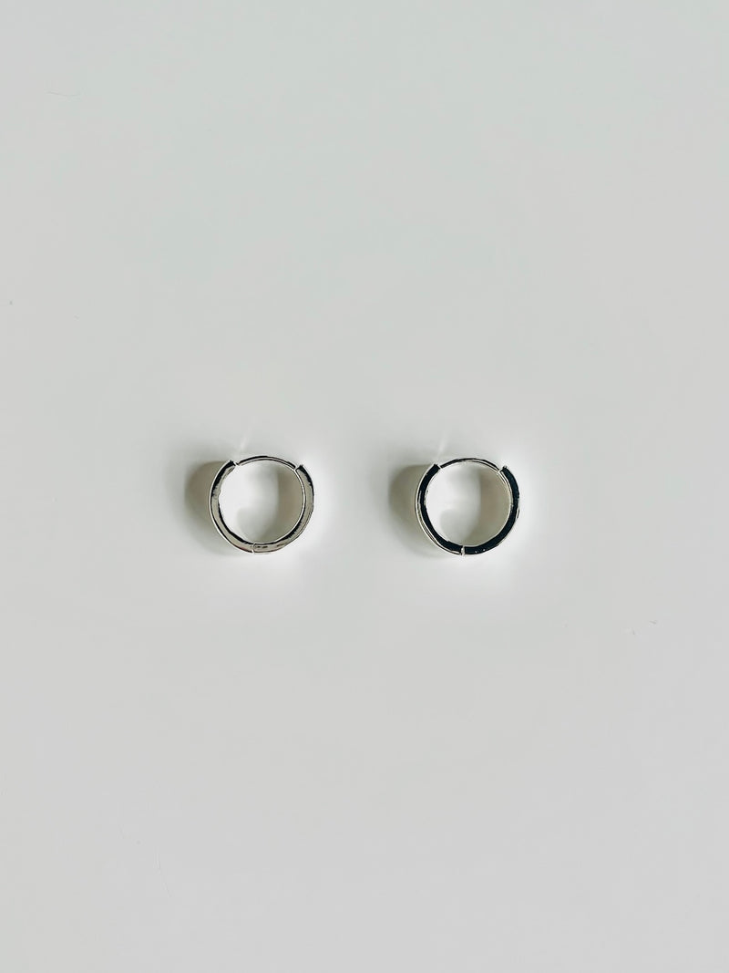 Ellie Hoops in Sterling Silver