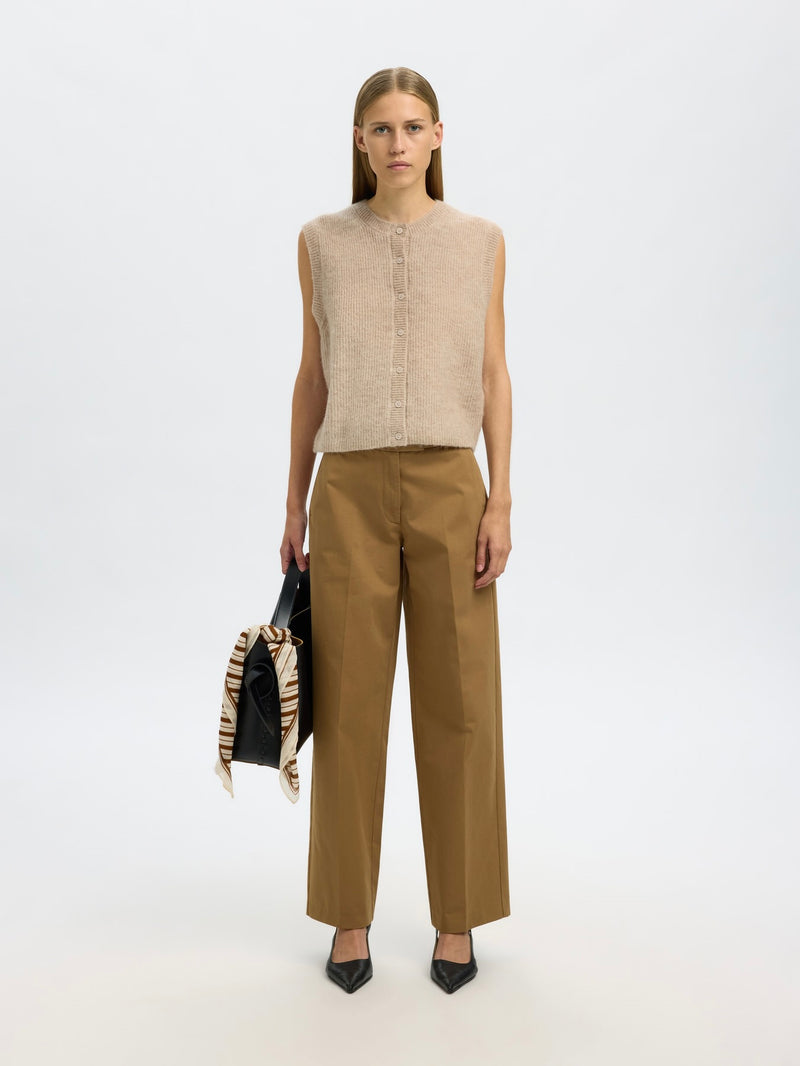 Lulu Knit Vest in Birch Melange