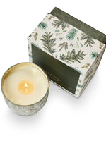 Balsam & Cedar Large Boxed Crackle Glass Candle