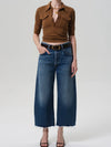 Ayla Raw Hem Crop in Chaya