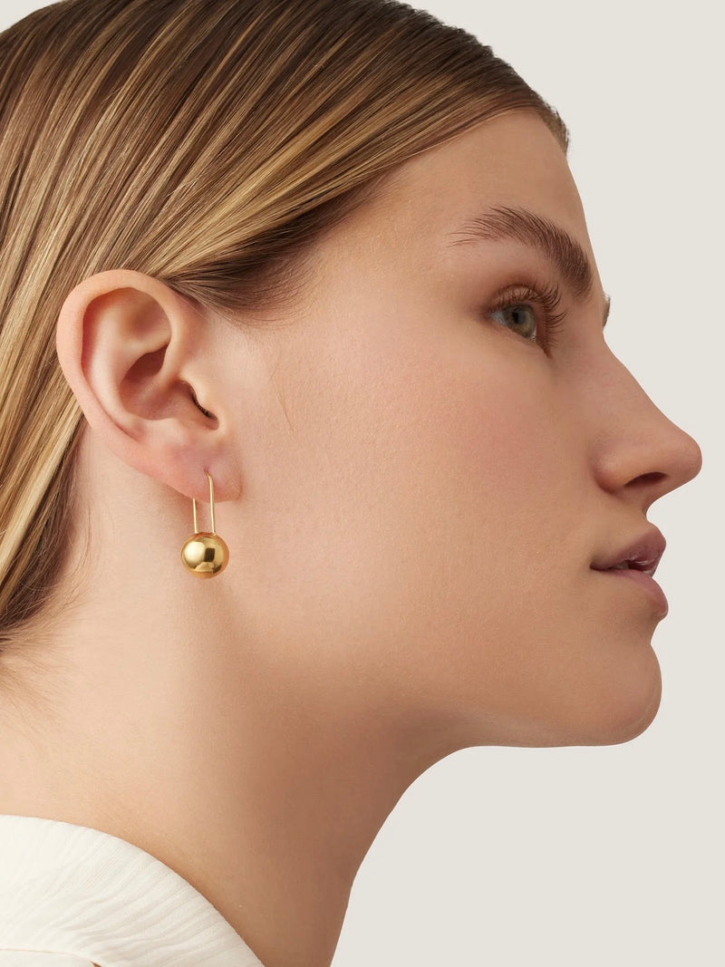 Celeste Earrings in High Polish Gold