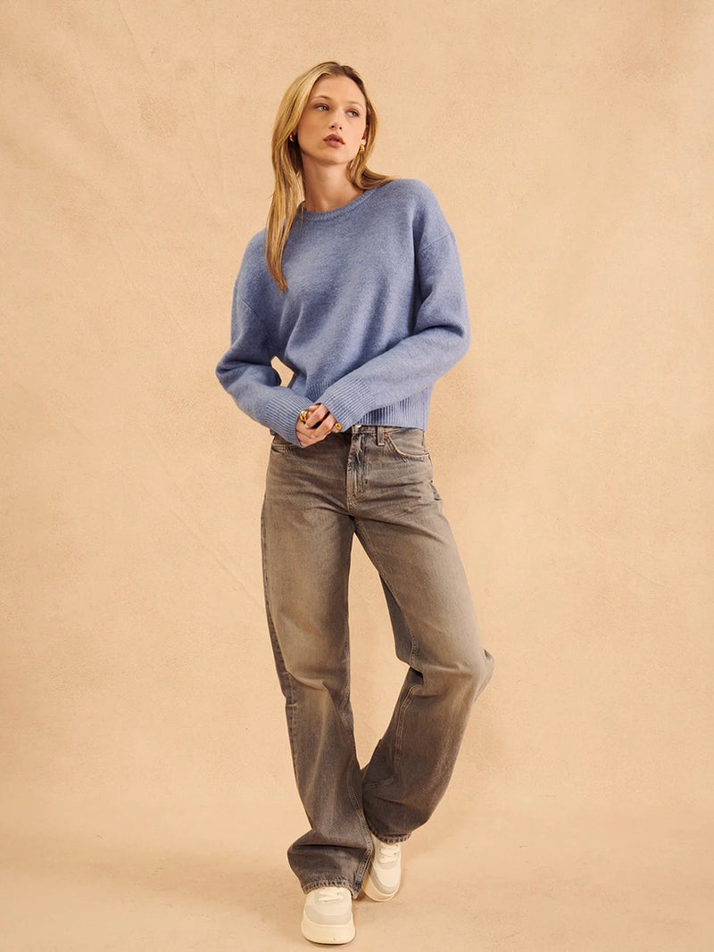 Wilfred Boxy Sweater in Blue Nova