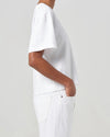 Sulma Drop Shoulder Tee in White