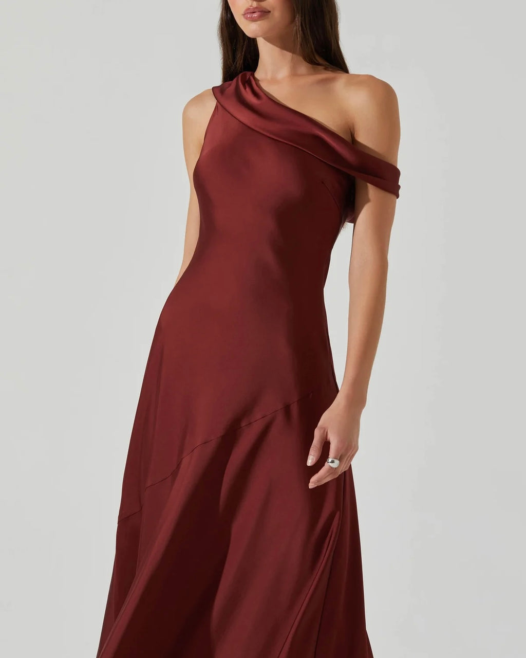 Orissa One Shoulder Drape Dress