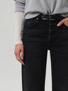 Annina High Rise Wide Leg 33" in Raine