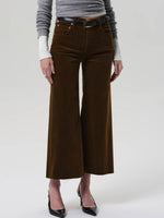 Lyra Wide Leg Crop Corduroy in Manuka