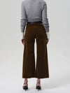 Lyra Wide Leg Crop Corduroy in Manuka