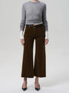 Lyra Wide Leg Crop Corduroy in Manuka