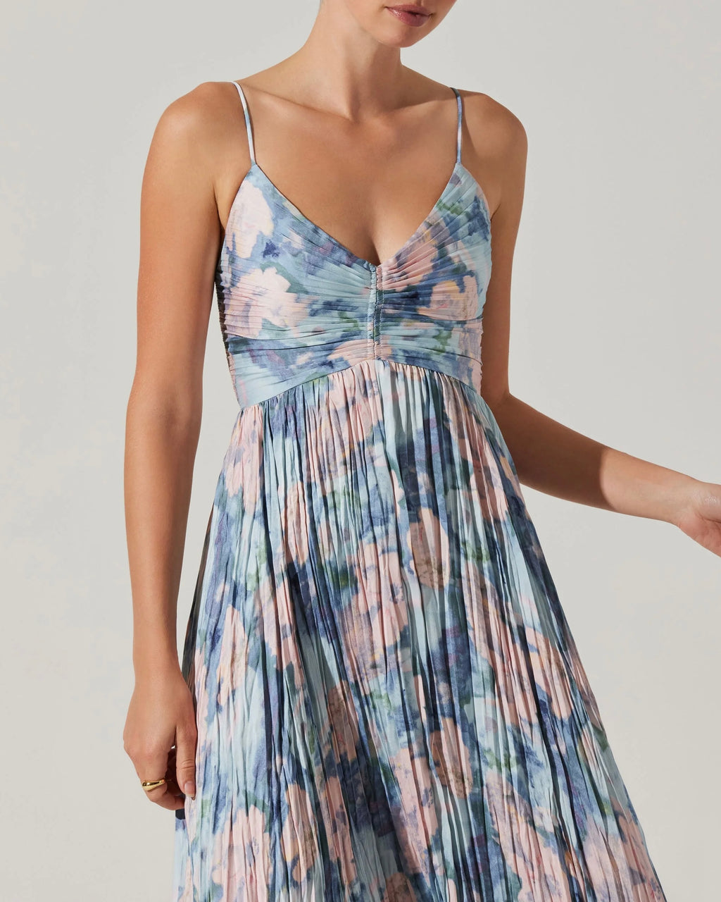 Maeve Pleated Midi Dress