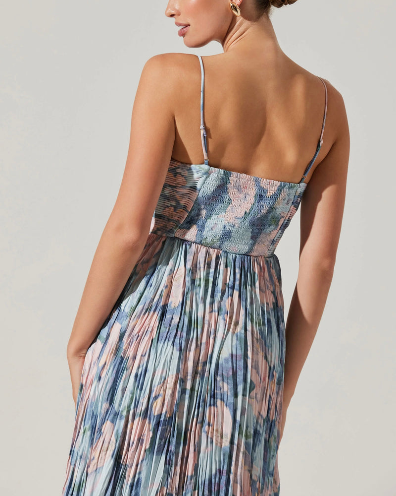 Maeve Pleated Midi Dress