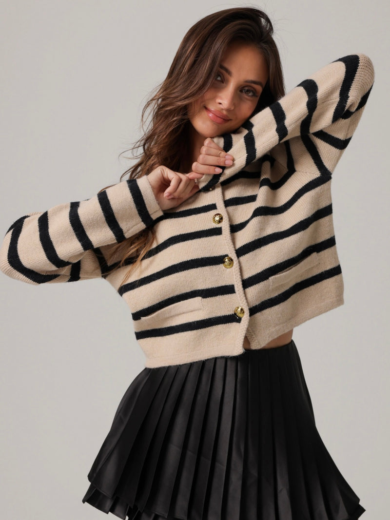 Benni Stripe Cardigan