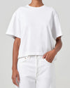 Sulma Drop Shoulder Tee in White