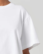 Sulma Drop Shoulder Tee in White