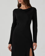 Decima Cowl Neck Maxi Dress