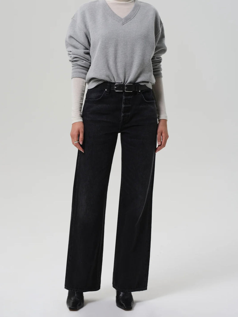 Annina High Rise Wide Leg 33" in Raine