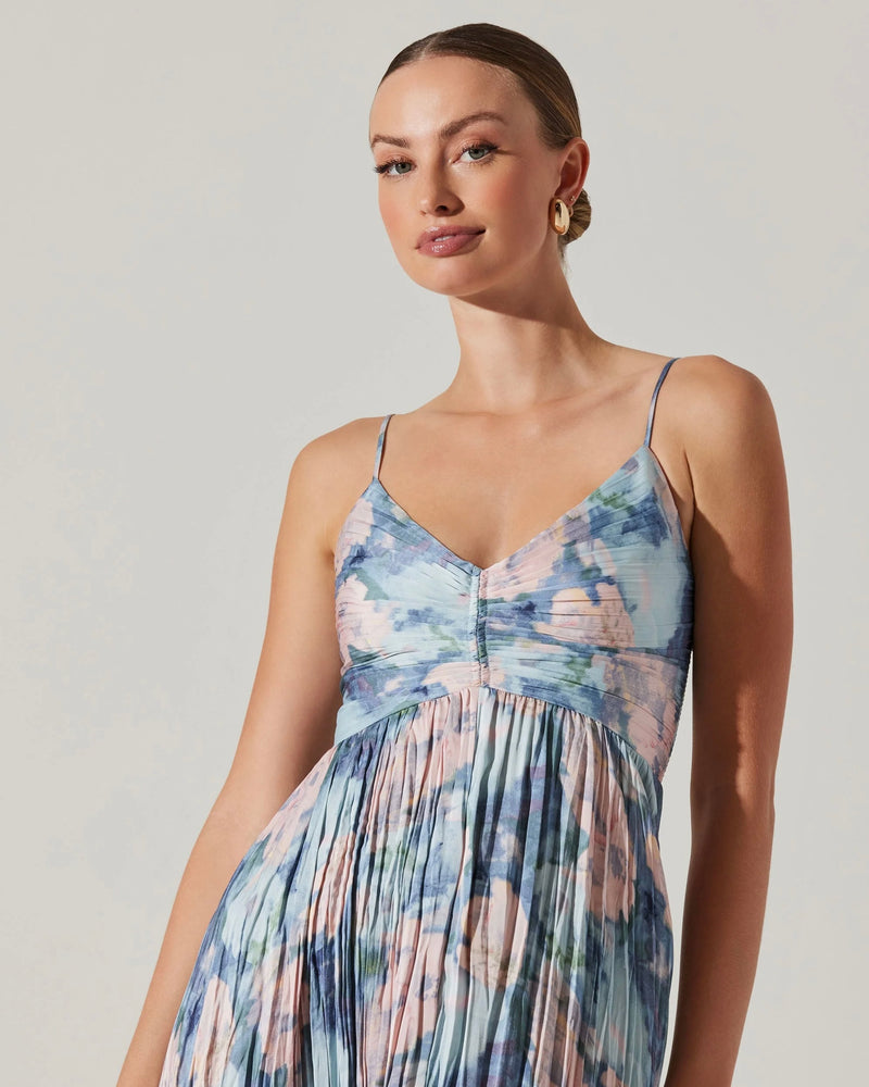 Maeve Pleated Midi Dress