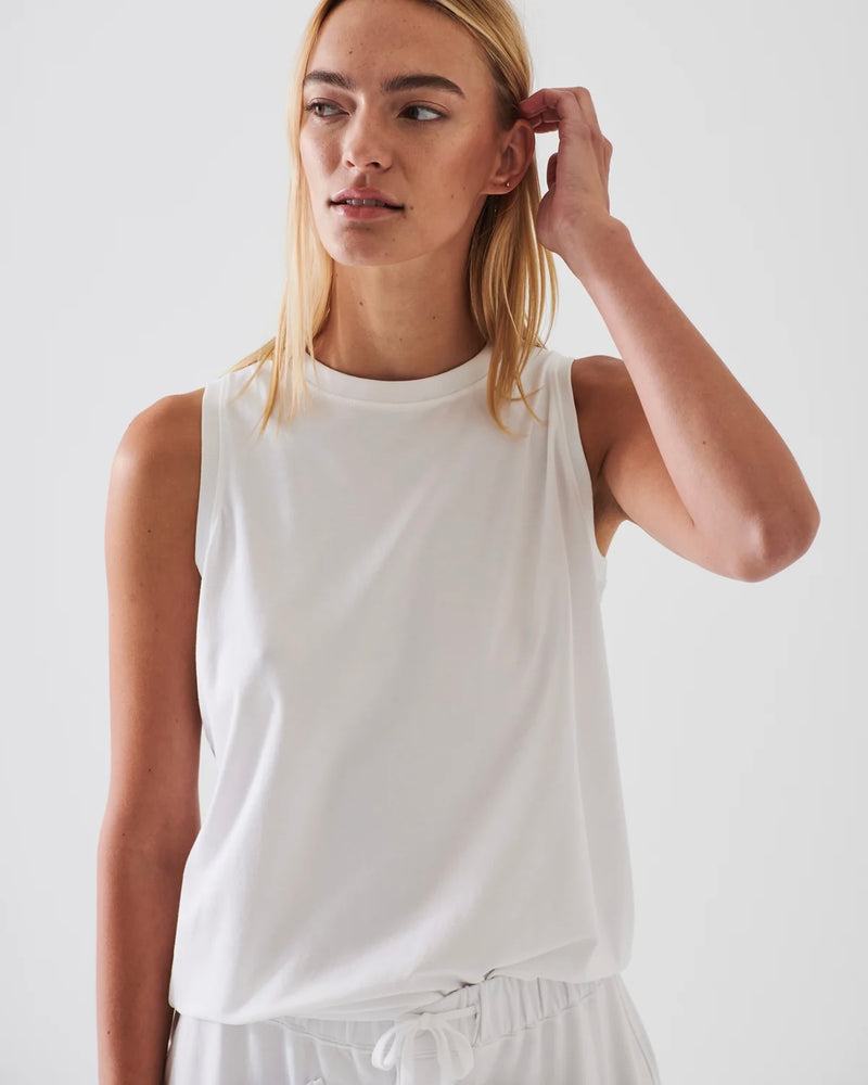Iconic Boyfriend Tank in White