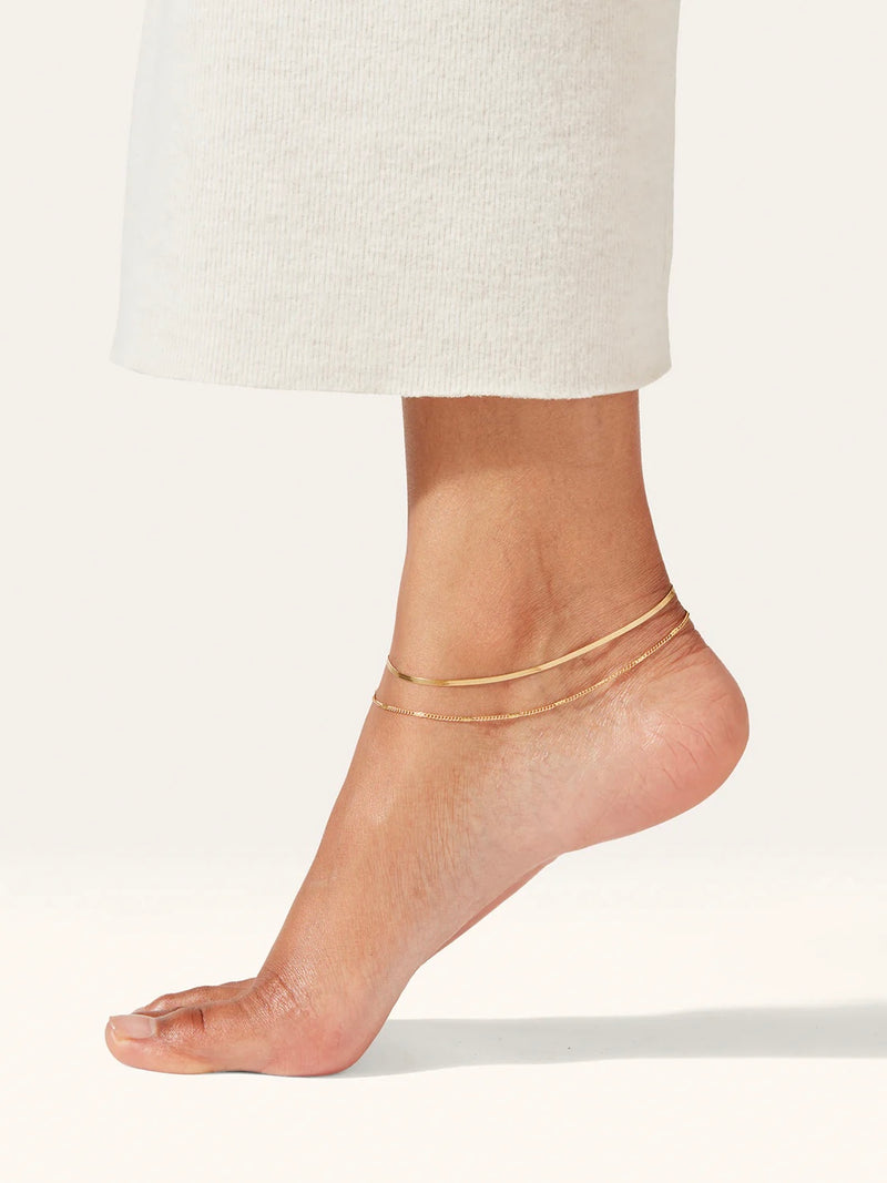 Surfside Anklet in Gold