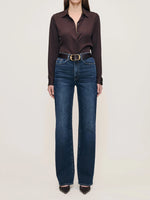 Karmine Refined Wide Leg in Dark Sea