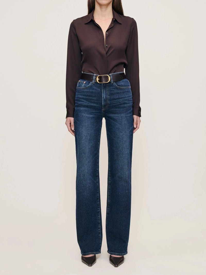 Karmine Refined Wide Leg in Dark Sea