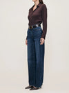 Karmine Refined Wide Leg in Dark Sea