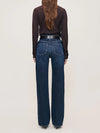 Karmine Refined Wide Leg in Dark Sea