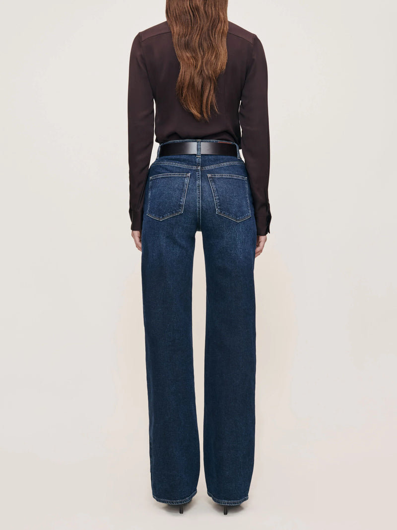 Karmine Refined Wide Leg in Dark Sea
