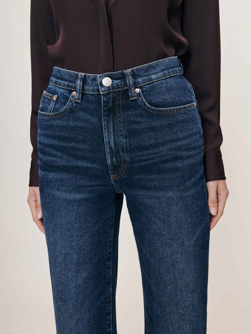 Karmine Refined Wide Leg in Dark Sea