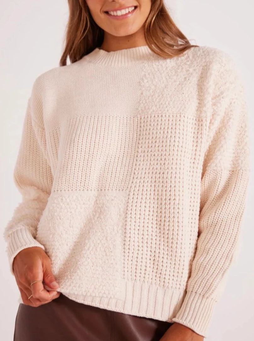 Lindsay Sweater in Oat from Mink Pink