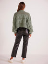 Kaine Cable Sweater in Mint