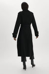 Margaret Wool Trench Coat in Black