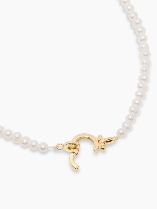 Parker Pearl Necklace in Gold