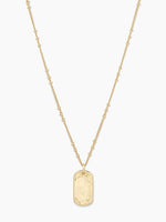 Griffin Dog Tag Necklace in Gold