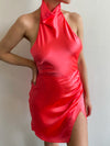 Joanne Silk Dress in Fluro