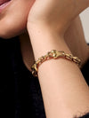 Art Heart Chain Bracelet in Gold